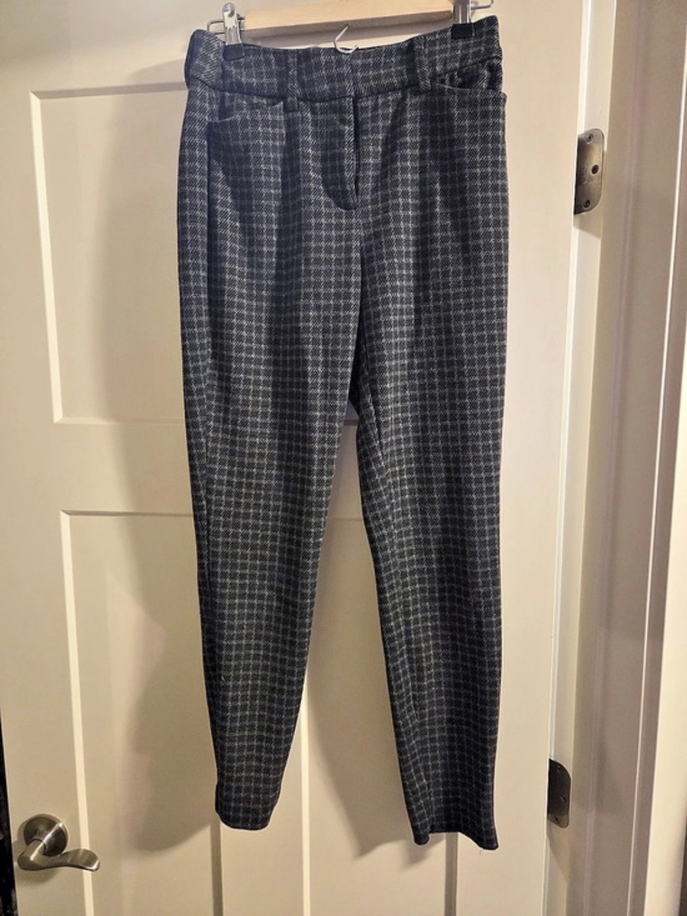 Checkered Trousers in Gray Size Small